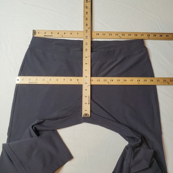 Eileen Fisher Womens Size L Stretch Crepe Slim Leg Pants Gray - Picture 2 of 8